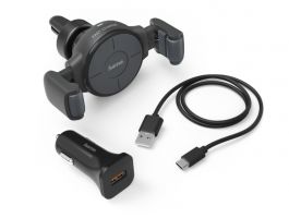 Hama FIC E3 univerzális autós mobiltartó, vezeték nélküli töltő FC-10 Flex (201677)